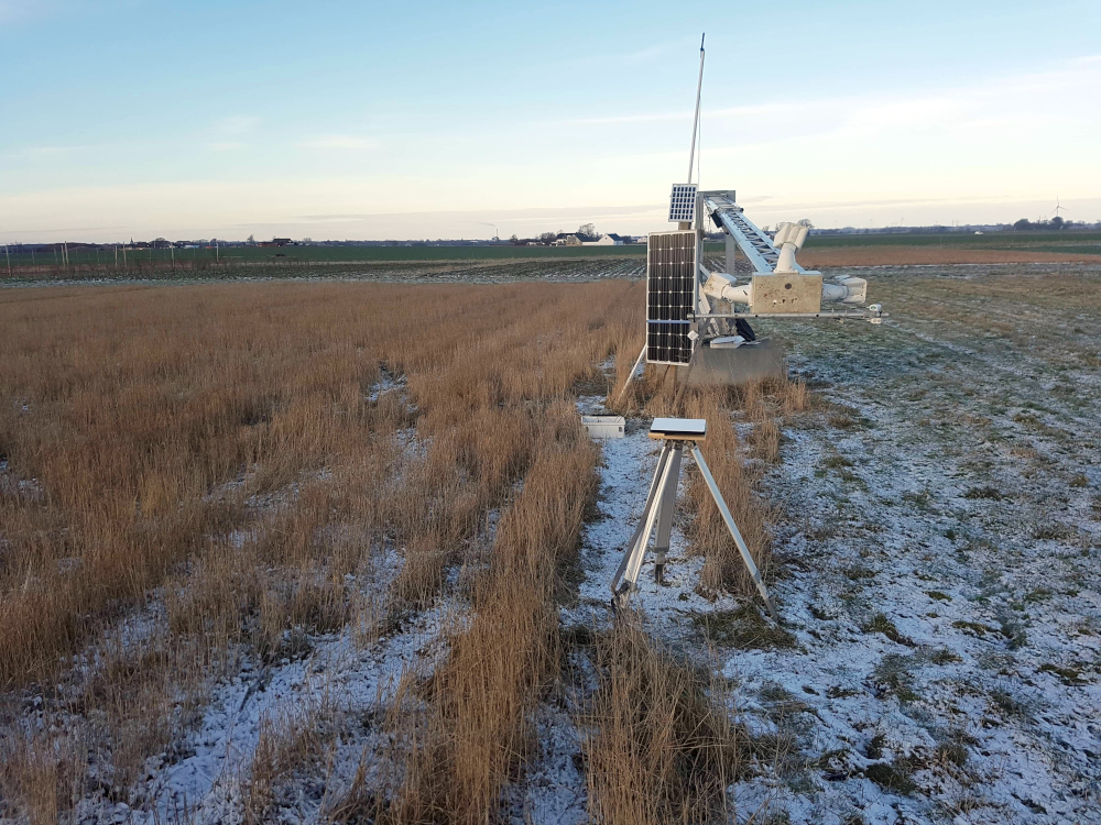 Solar panels that supply energy to the tower equipment. Photo: Ryan Davidson.