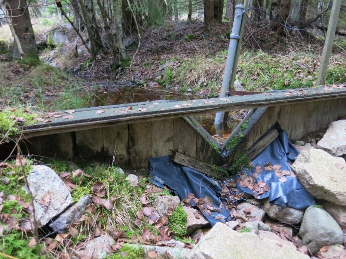 Low water leves in Asa stream. Photo: Erik Kristensen