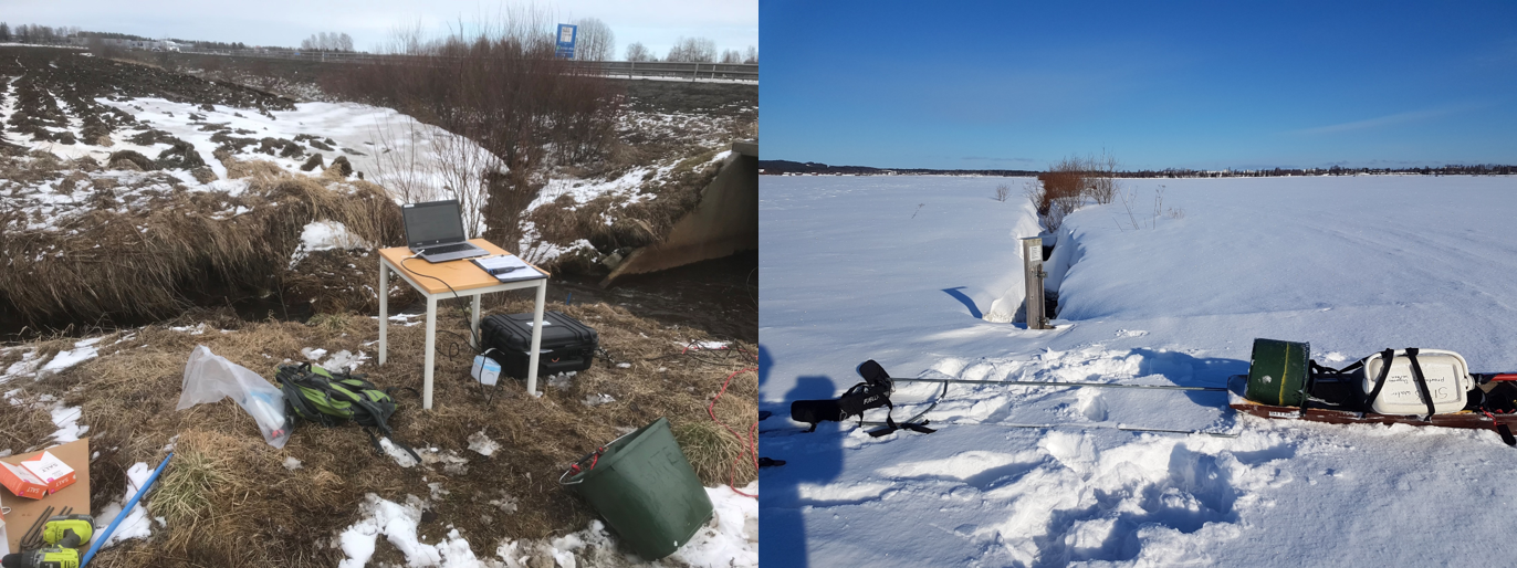 SITES Water sampling at Röbäcksdalen